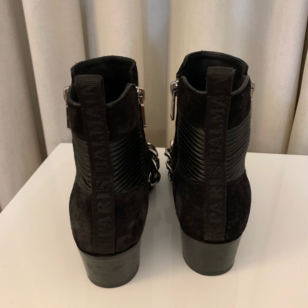 Balmain Calfskin Chain-Trim Ella Boots - Picture 4 of 6